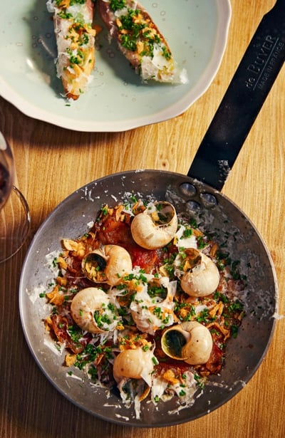 Escargots persillés